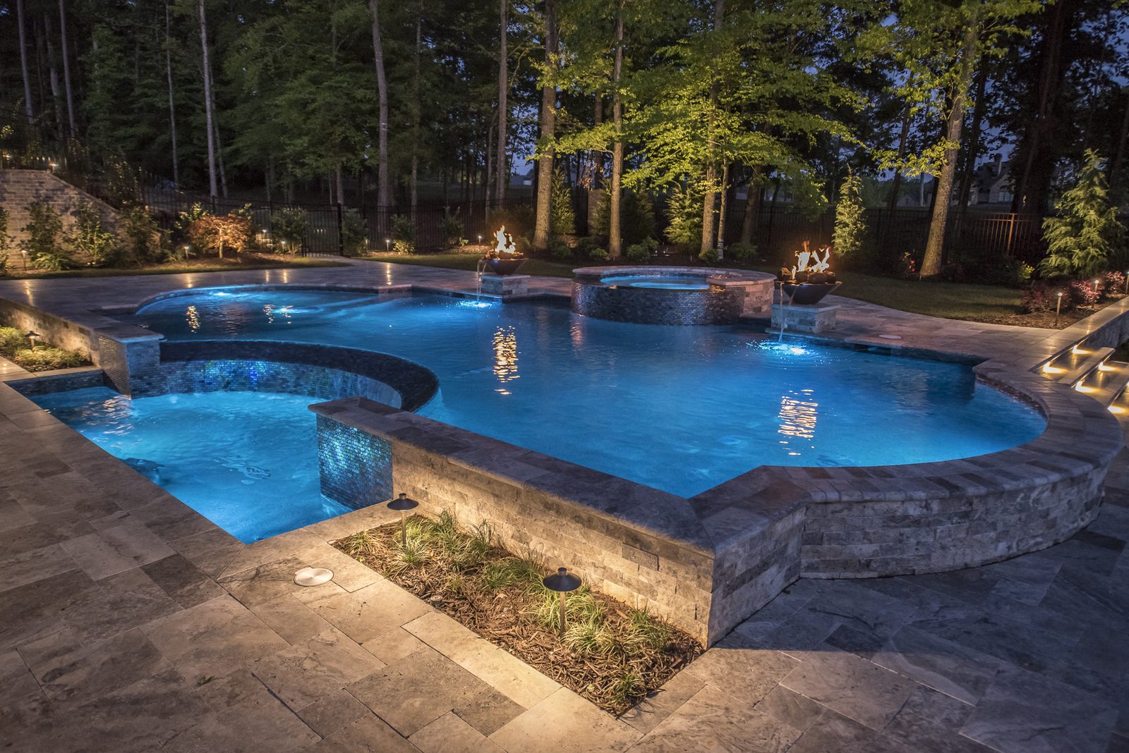 Custom pool and outdoor living space